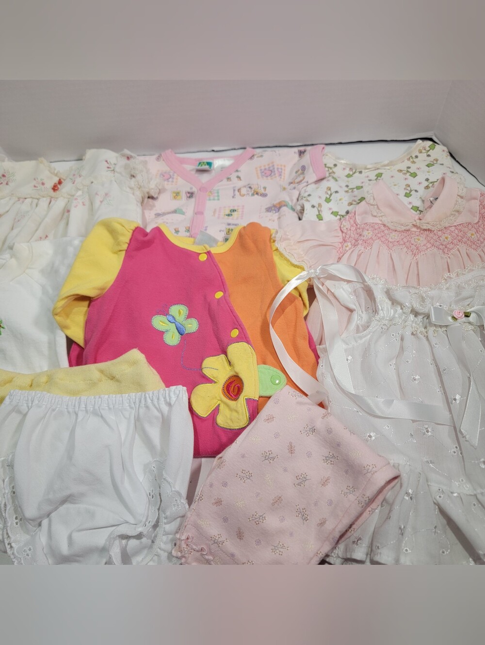 Vintage Baby Girl Clothes Bundle Lot 6-9 Months